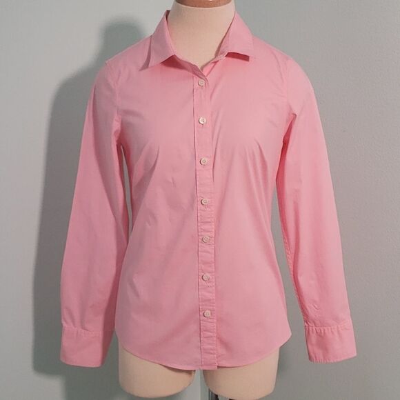 J. Crew Tops - Haberdashery J crew, size small pink blouse, casual wear.